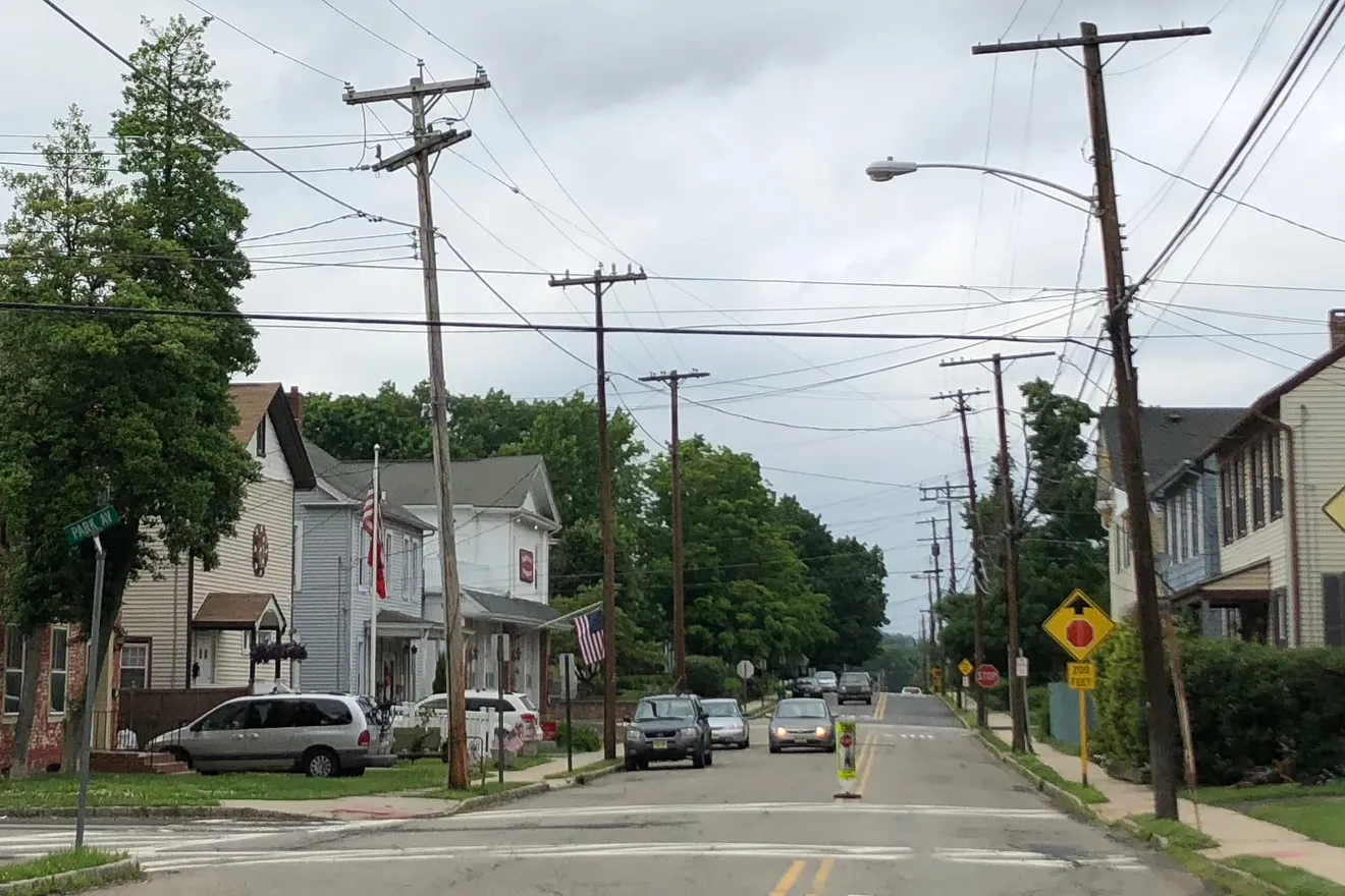 Older houses along Park Avenue in Flemington