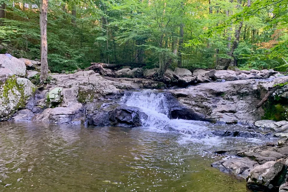 Buttermilk Falls in India Brook Park, Mendham Township