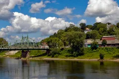 Phillipsburg above the Delaware River, with the Free Bridge to Easton