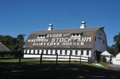 The painted barn at the Case-Dvoor farmstead, Raritan Township